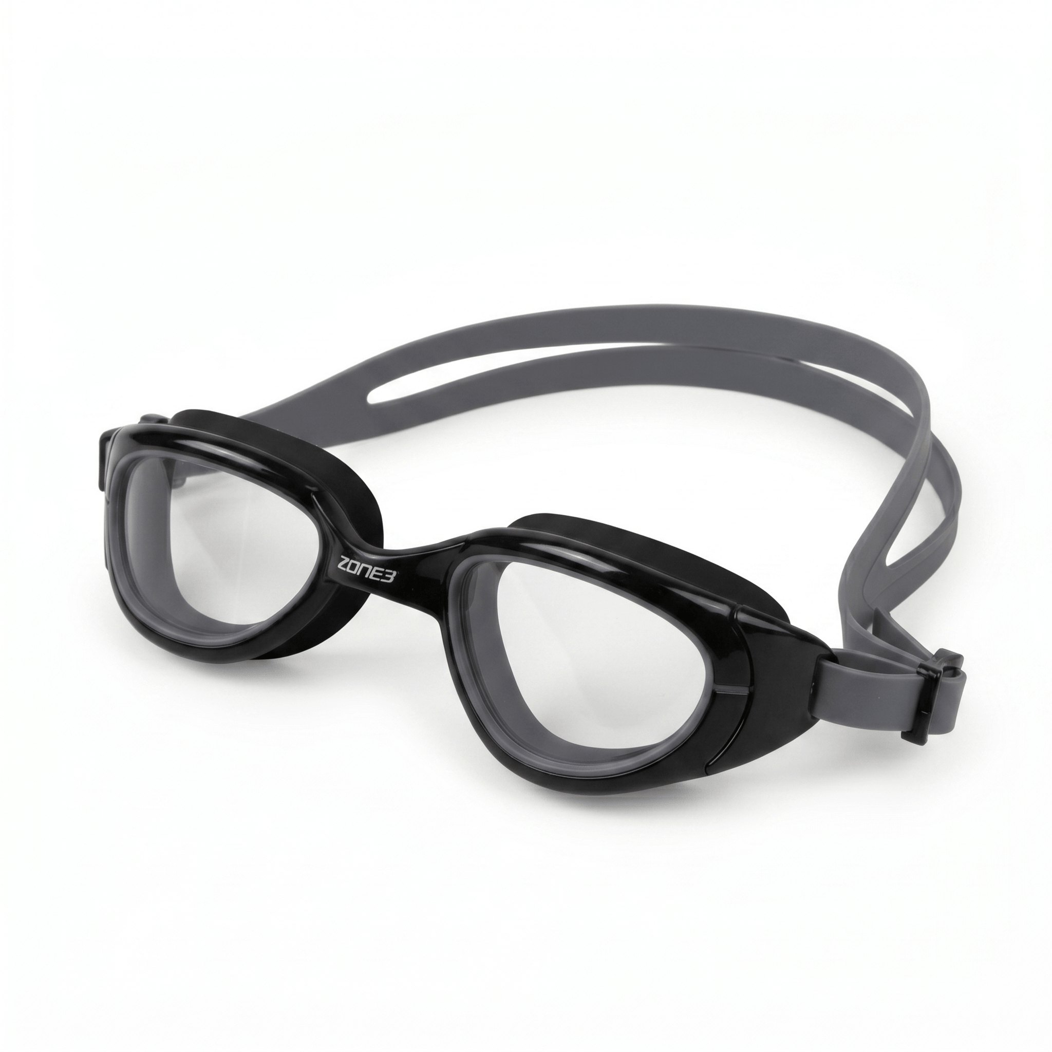 Lunettes de natation Zone3 Attack sur fond blanc.