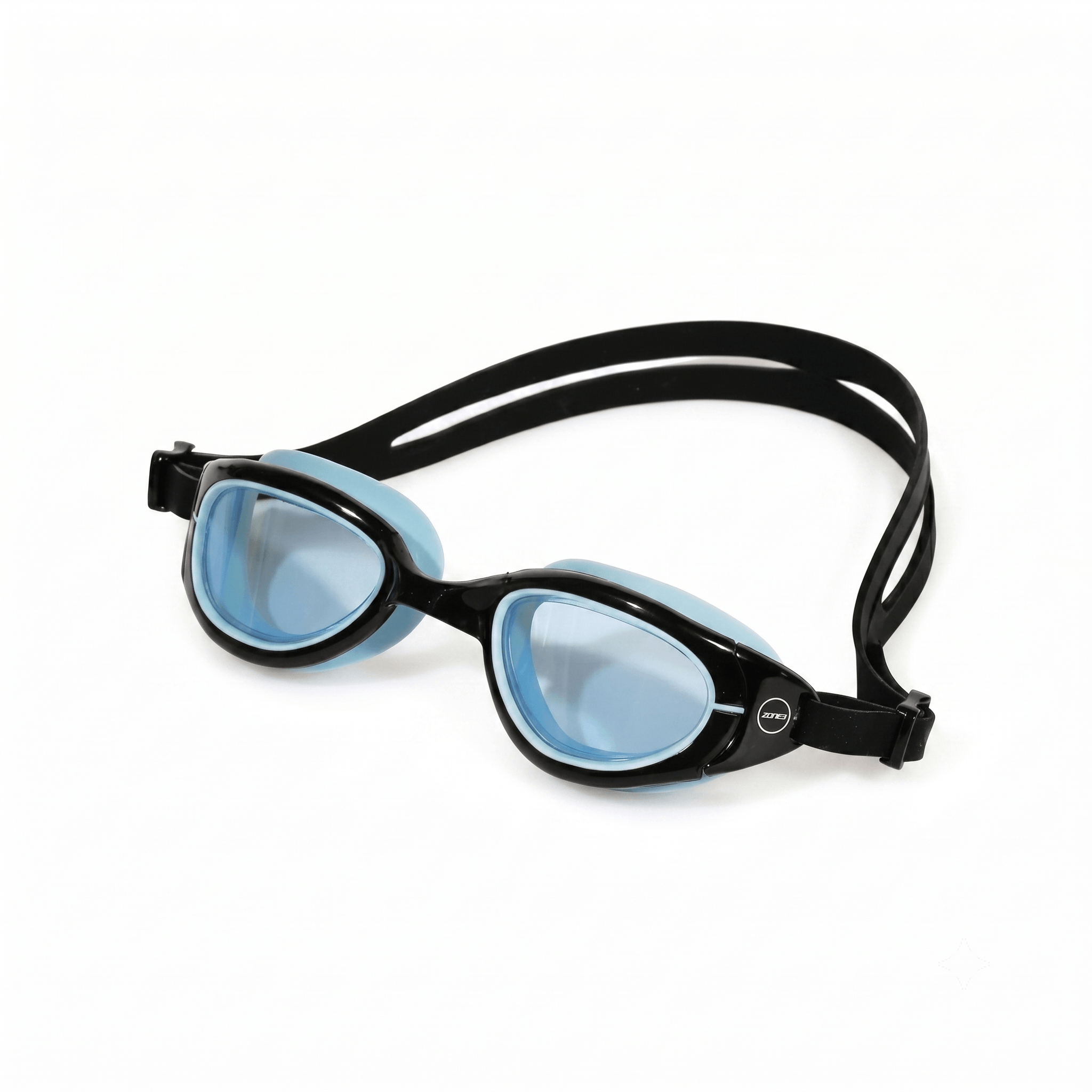 Lunettes de natation Zone3 Attack sur fond blanc.