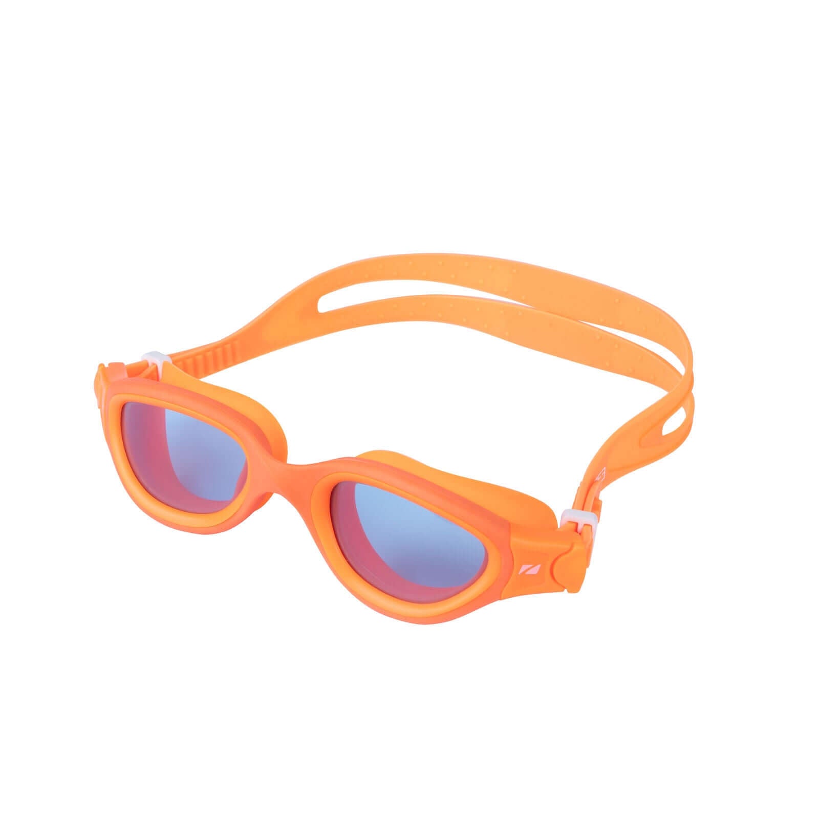 Lunettes de natation Venator-X à monture et sangle orange et verres miroir orange