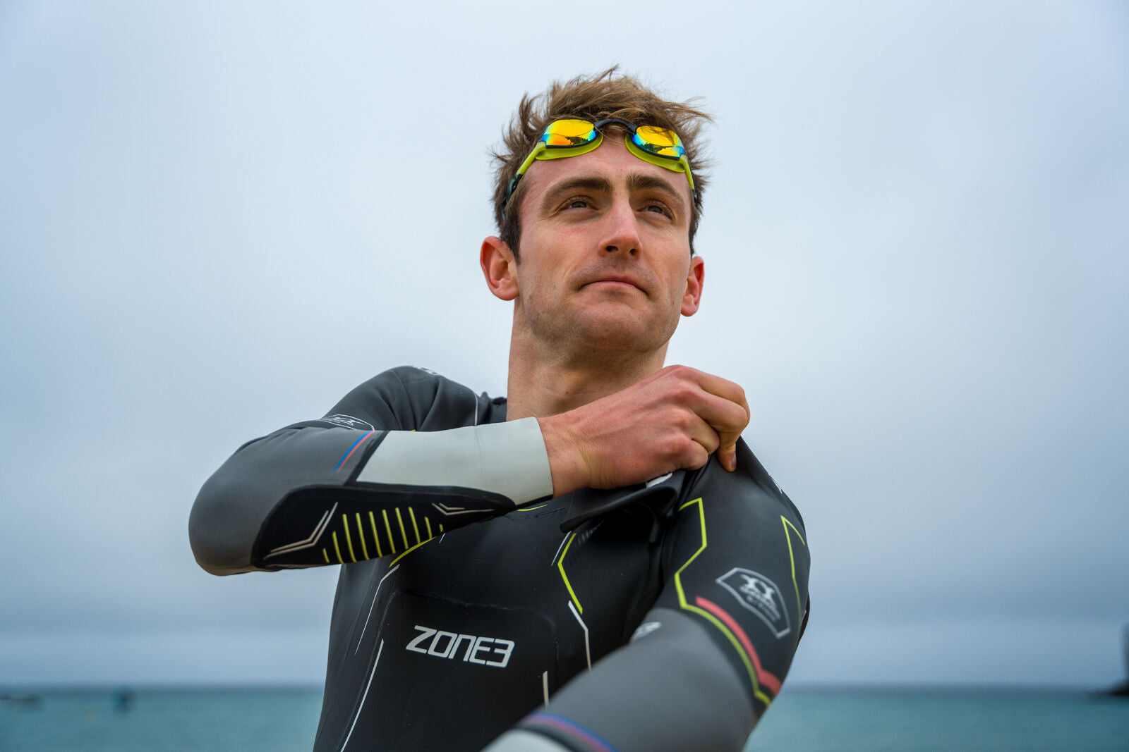 Kieran Lindars wearing a Zone3 wetsuit